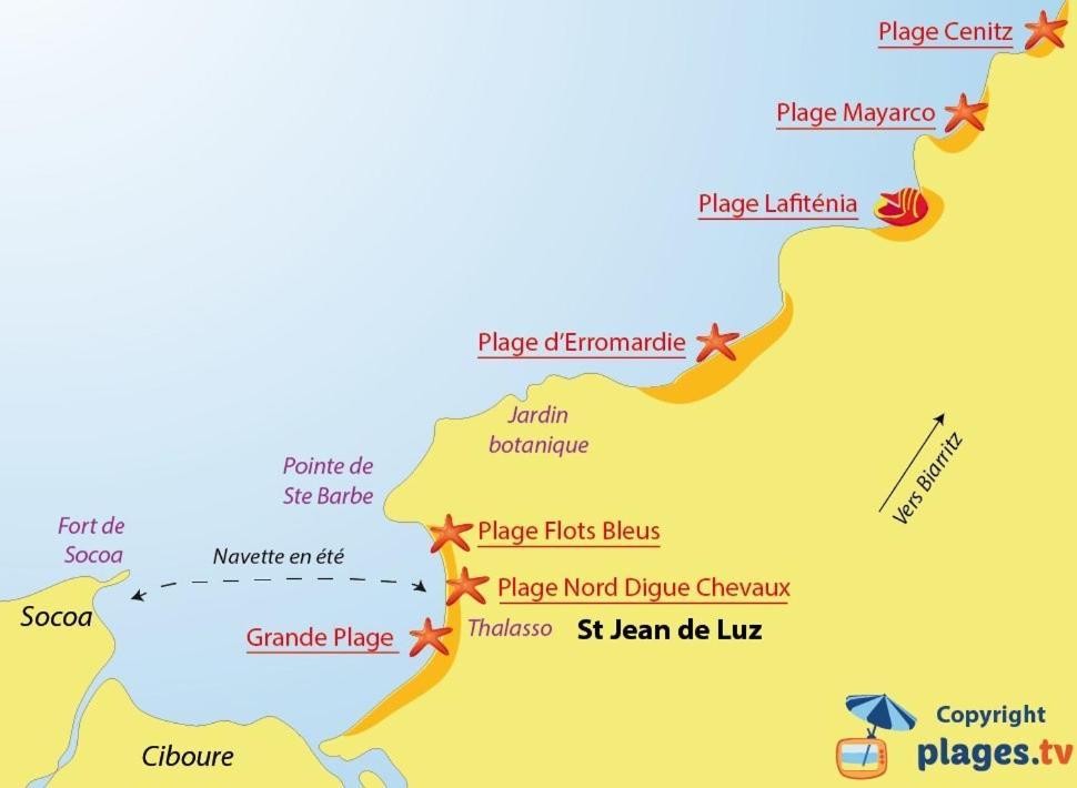 Urdina Daire Saint-Jean-de-Luz Dış mekan fotoğraf